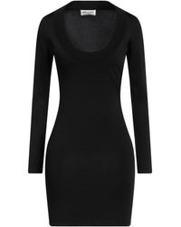 Saint Laurent - Knitted Bodycon Dress - Lyst