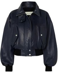 Nour Hammour - Briar Leather Bomber Jacket - Lyst