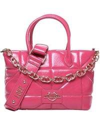 Moschino - Love Logo-Lettering Chain Linked Crossbody Bag - Lyst