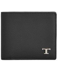 Tod's - Logo Plate Bifold Wallet - Lyst
