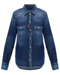 DSquared² - Long Sleeve Denim Shirt - Lyst