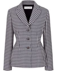 Dior - Christian Houndstooth Button-Up Jacket - Lyst