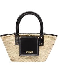 Jacquemus - Woven Panel Tote Bag - Lyst