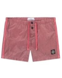 Stone Island - Compass Logo Swim Shorts - Lyst