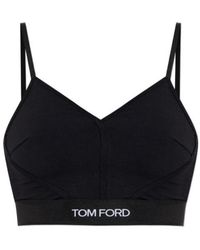 Tom Ford - Logo Intarsia V-Neck Top - Lyst