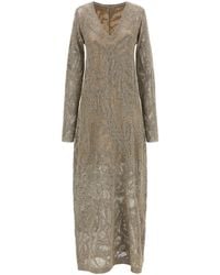 Brunello Cucinelli - Micro Sequin Dress - Lyst