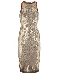 The Attico - Sequin-Embellished Sleeveless Mini Dress - Lyst