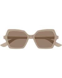 McQueen - Eyewear	Geometric Frame Sunglasses - Lyst