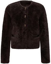 Moncler - Epernon Shearling Short Down Jacket - Lyst