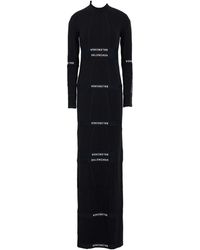 Balenciaga - Solid Color Long Sleeve T-Shirt Dress - Lyst