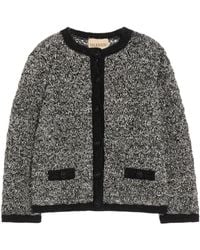 Valentino - Linen And Lurex Knitted Jacket - Lyst