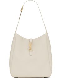 Saint Laurent - Le 5 À 7 Logo Plaque Large Shoulder Bag - Lyst