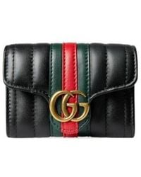 Gucci - Gg Marmont Bi-Fold Card Case - Lyst