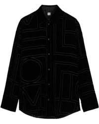 TOTEME - Totême Oversized Devoré Shirt - Lyst