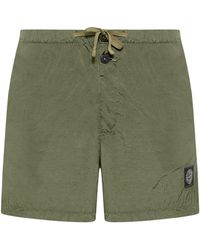 Stone Island - Logo Patch Drawstring Shorts - Lyst