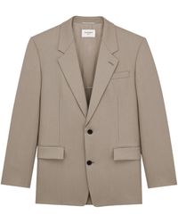 Saint Laurent - Single-Breasted Wool Jacket - Lyst