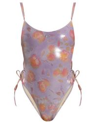 DIESEL - Regan Utlt Side-Tie One-Piece Swimsuit - Lyst