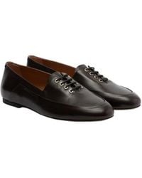 Jil Sander - Leather Lace-Up Loafers - Lyst