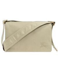 Burberry - Ekd Motif Trench Gabardine Crossbody Bag - Lyst