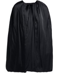 Rick Owens - Solid-Colored Satin Shawl Cape - Lyst