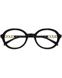 Gucci - Eyewear Oval Frame Sunglasses - Lyst