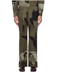 Homme Plissé Issey Miyake - Pleated Print Casual Pants - Lyst