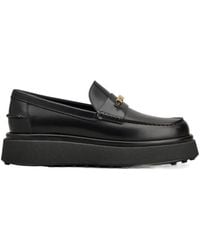 Tod's - Logo Platform Slip-On Loafers - Lyst