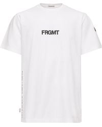 Moncler - X Fragment Dog Print Cotton T-Shirt - Lyst
