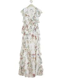 Dior - Iviera Long Ruffled Dress - Lyst