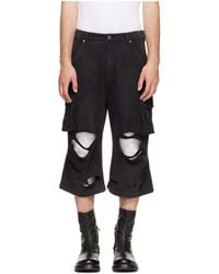 424 - Ripped Bermuda Shorts - Lyst