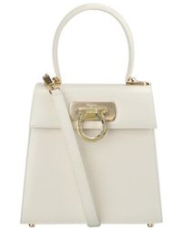 Ferragamo - Logo Handbag - Lyst