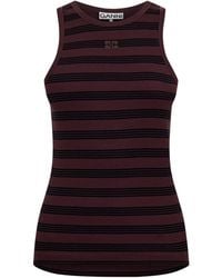 Ganni - Minimalist Cotton Tank Top - Lyst