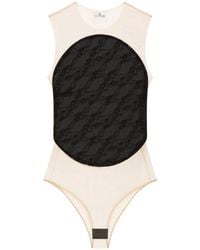 Courreges - Mesh-Panel Bodysuit - Lyst