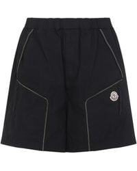 Moncler - Contrast Stitch Shorts - Lyst