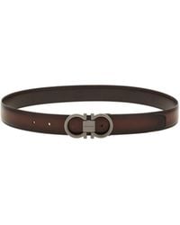 Ferragamo - Reversible And Adjustable Gancini Belt - Lyst