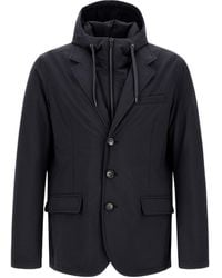 Herno - Hooded Three-Button Jacket - Lyst