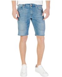 Jeckerson - Denim Shorts With Belt Loops - Lyst