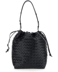 Bottega Veneta - Intrecciato Drawstring Bucket Bag - Lyst