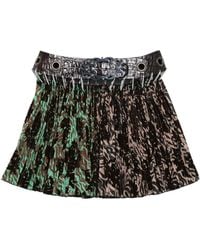 Chopova Lowena - Wilson Pleated Print Mini Skirt - Lyst