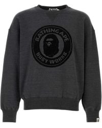 A Bathing Ape - Busy Works Crewneck Sweater - Lyst