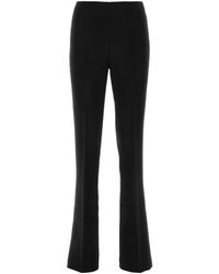 Ferragamo - Ferragamo Straight-Leg High-Waist Trousers - Lyst
