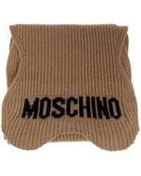 Moschino - Logo Ribbed Scarf - Lyst