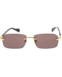 Gucci - Eyewear Rectangular Frame Sunglasses - Lyst