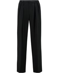Aspesi - High-Waisted Wide-Leg Trousers - Lyst