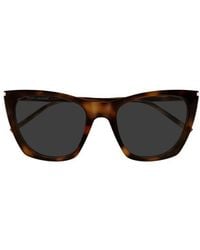 Saint Laurent - Eyewear Kate Thin Cat-Eye Sunglasses - Lyst
