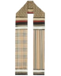 Burberry - Montage Mix-Print Panelled Scarf - Lyst