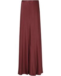 Alberta Ferretti - Satin-Finish Maxi Skirt - Lyst
