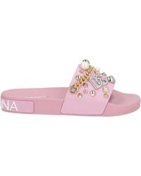 Dolce & Gabbana - Pool Slides - Lyst