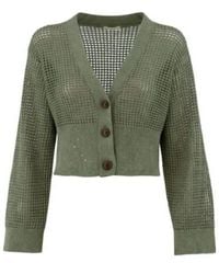 Brunello Cucinelli - V-Neck Buttoned Cardigan - Lyst