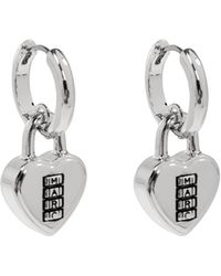 Marc Jacobs - Heart Padlock Hoop Earrings - Lyst